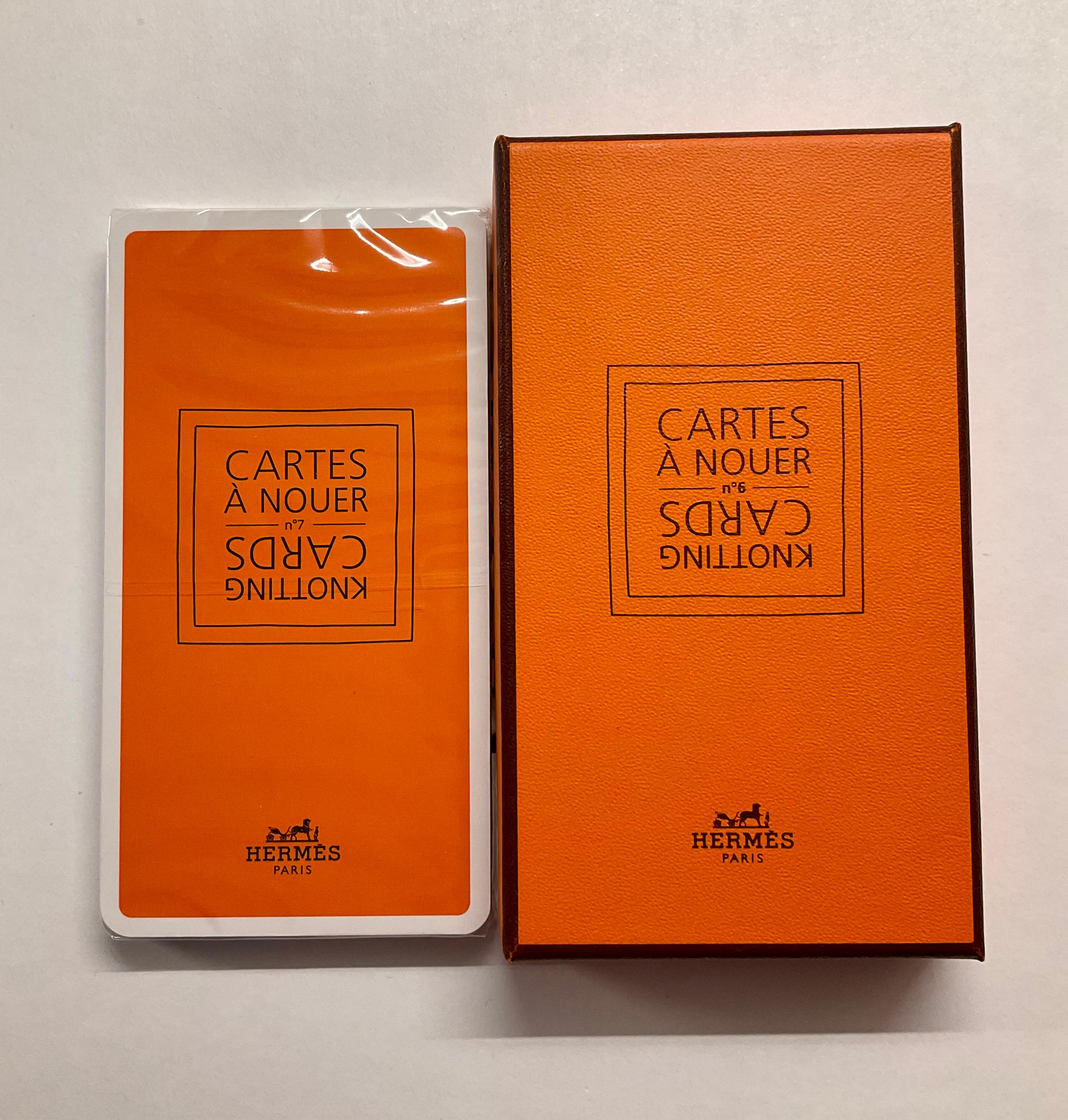 da uomo o donna Carte da annodare d'archivio Hermès Paris Les Cartes à Nouer n. 6 in vendita