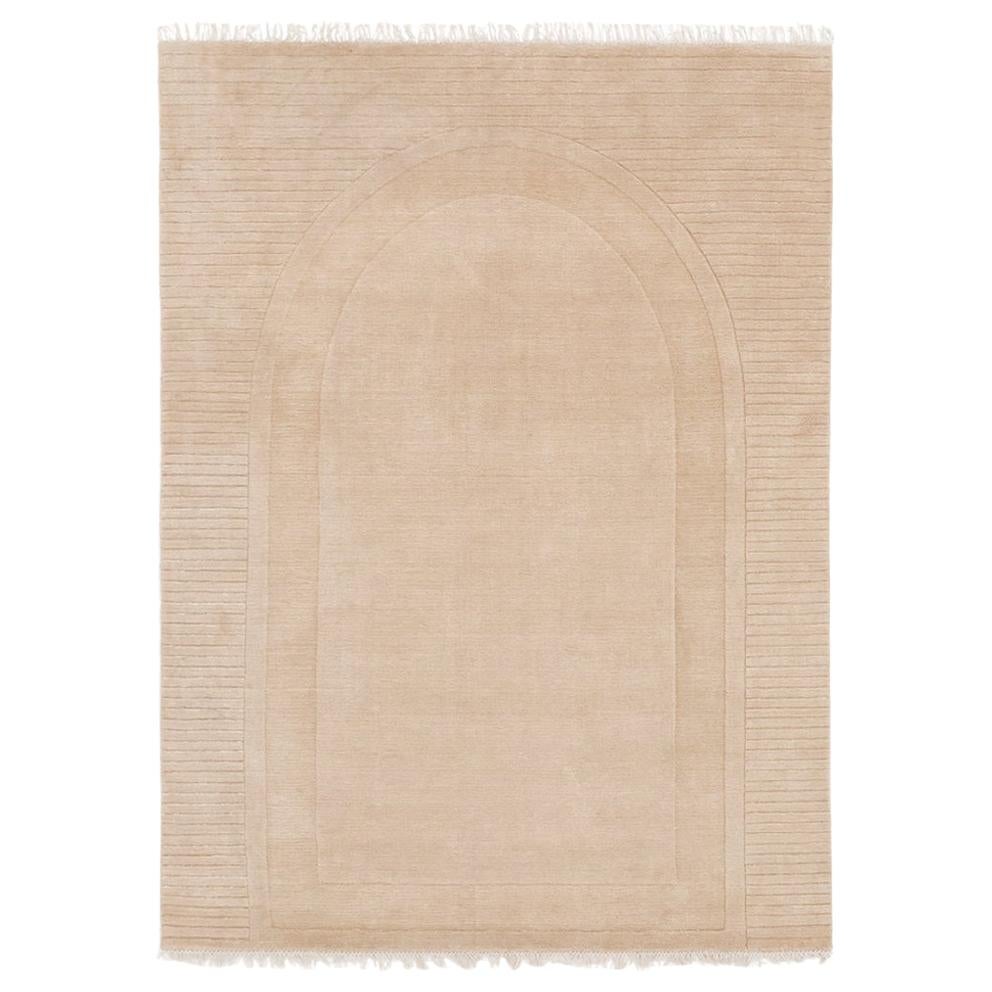 Archival Lines Customizable Athena Weave Rug in Biscuit X-Large For Sale