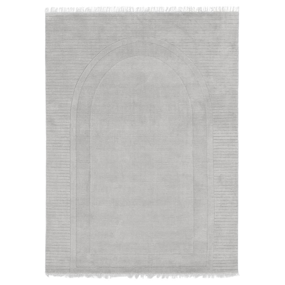Archival Lines Customizable Athena Weave Rug in Moon Large For Sale