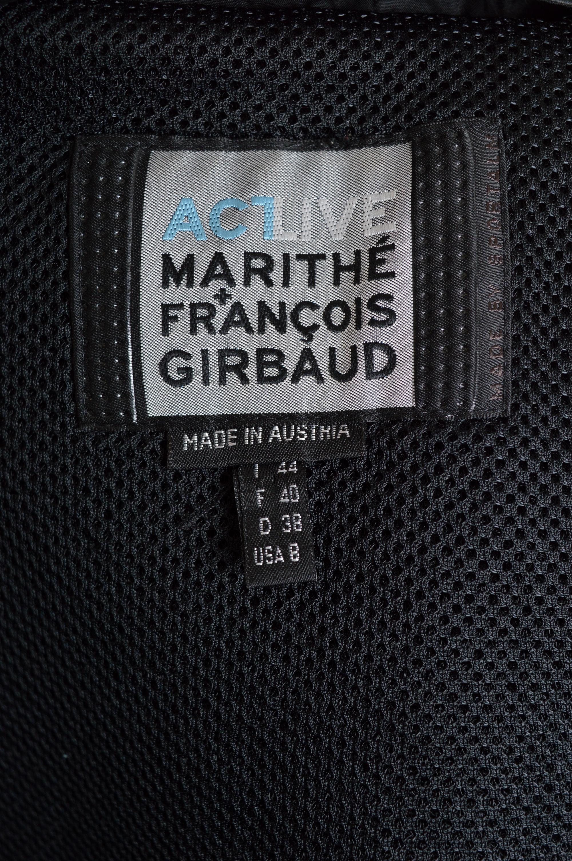 Archival Marithé François Girbaud Technical Backpack Cagoule Nylon Black Jacket en venta 13