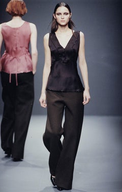 Archival Prada FW1997 Black Silk Beaded Top – IT 42 – Runway & Campaign Era