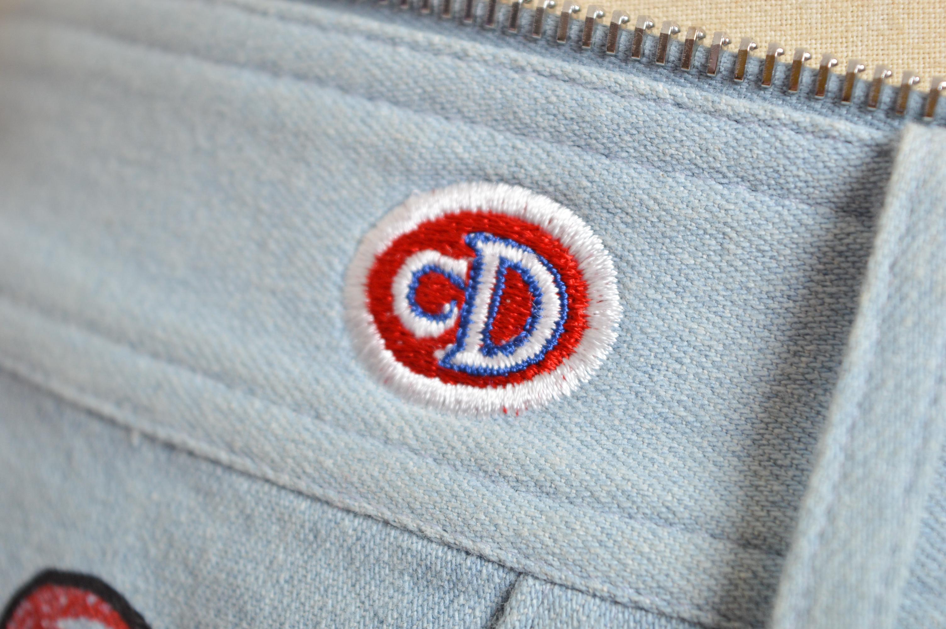 Archival S/S 2001 Christian Dior by John Galliano Micro Denim Skirt patches Belt For Sale 9