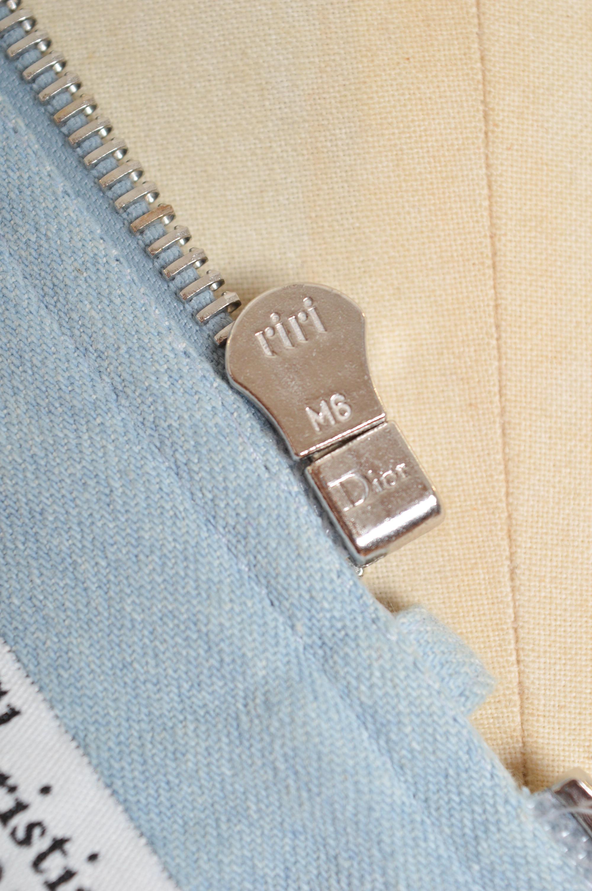 Archival S/S 2001 Christian Dior by John Galliano Micro Denim Skirt patches Belt For Sale 10