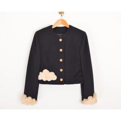 Archival Vintage Moschino 'Head In The Clouds' 1990's Wool Suit Matching Set