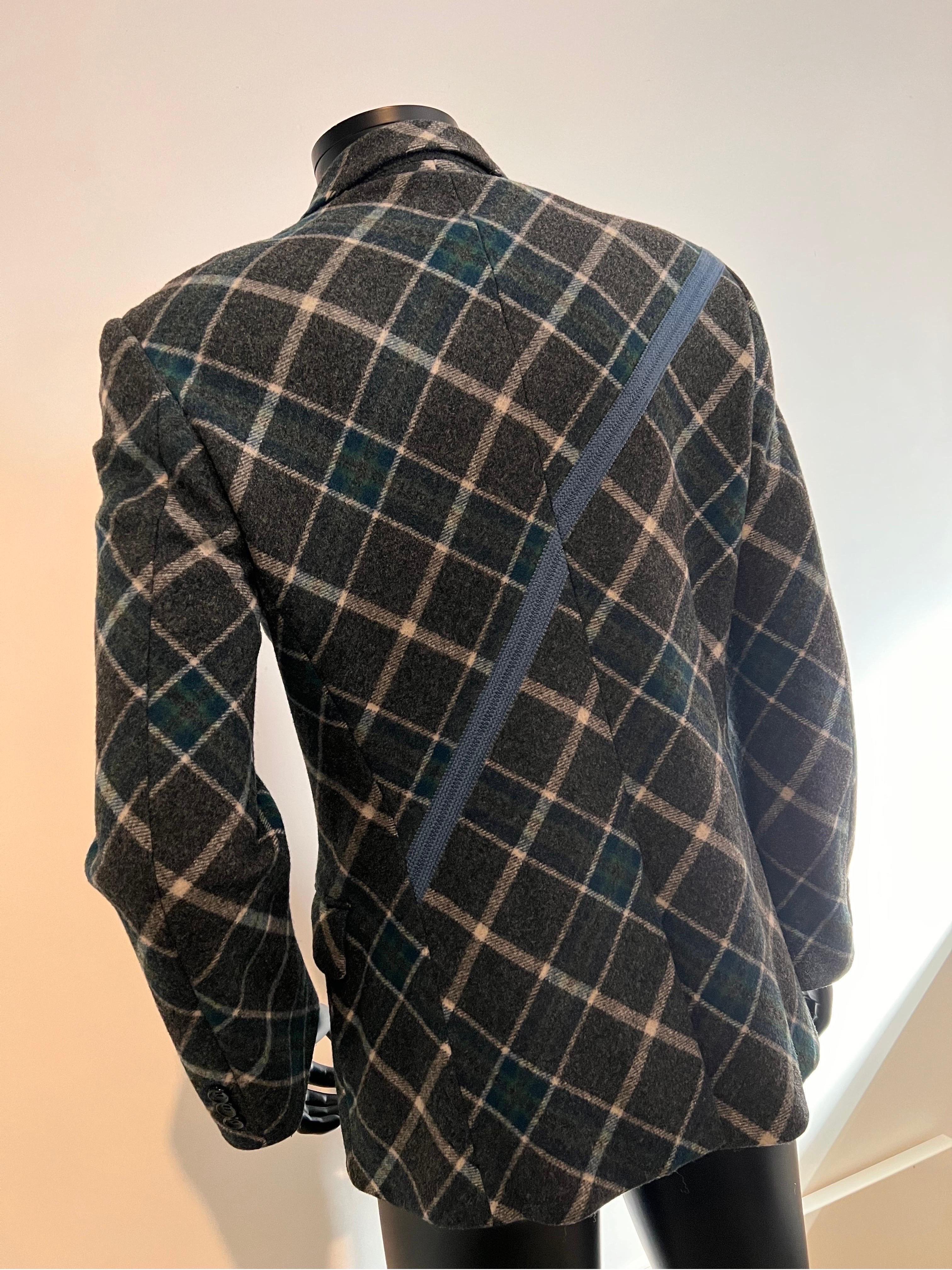 Women's or Men's Archive 2006 Comme Des Garçons Homme Plus ‘Ever Green’ wool check jacket