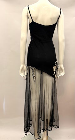Archive John Galliano S/S 2001 Deconstructed Knit & Tulle Art Dress