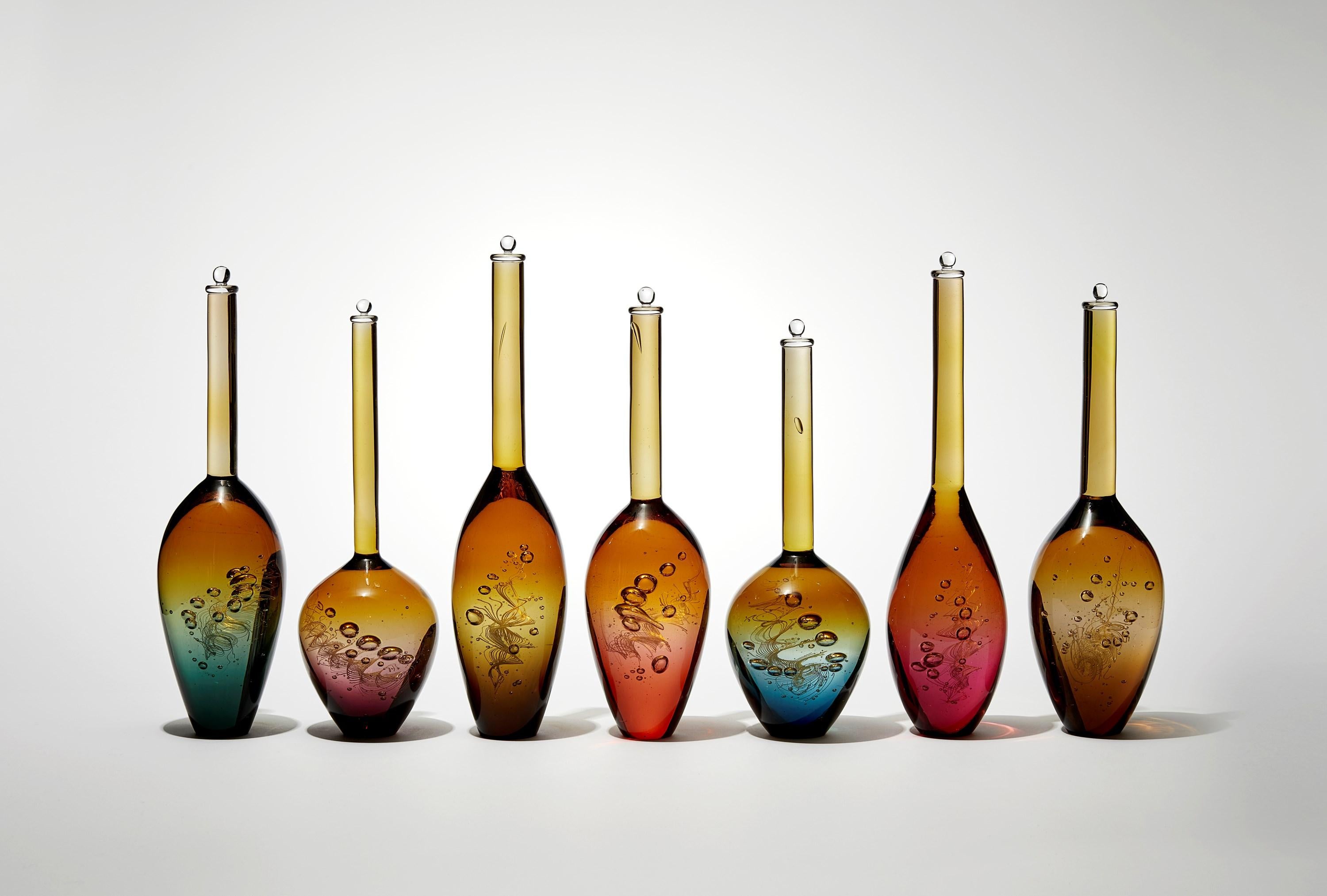 'Archive of DNA: D7S820 Allel 2' is a unique glass installation (consisting of 7 individual elements) by the British artist, Louis Thompson.

Accomplished glass artist Thompson explores illusion and the perceptions of glass, fascinated by the haptic