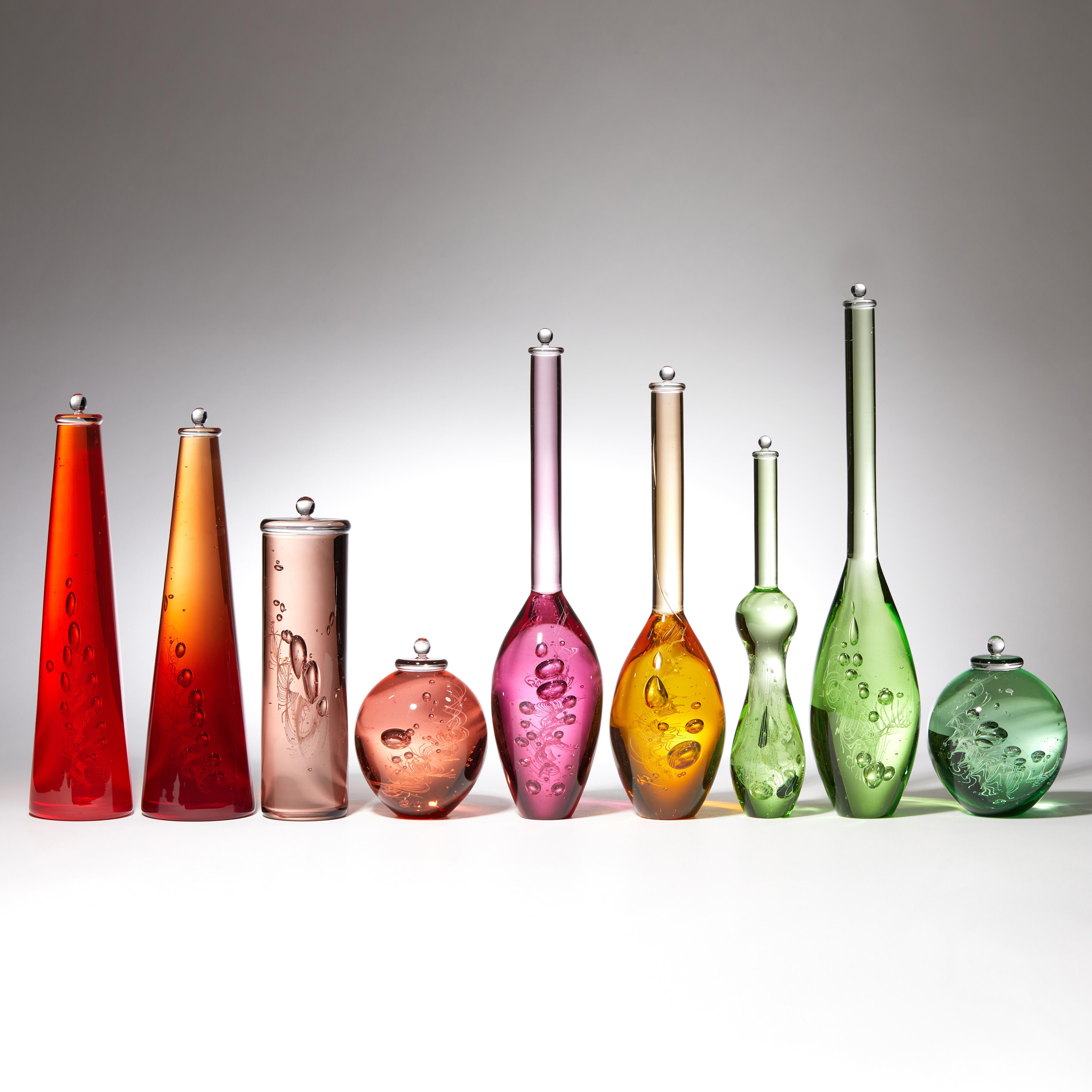 British Archive of DNA Specimen, a Multicolored Glass Installation by Louis Thompson