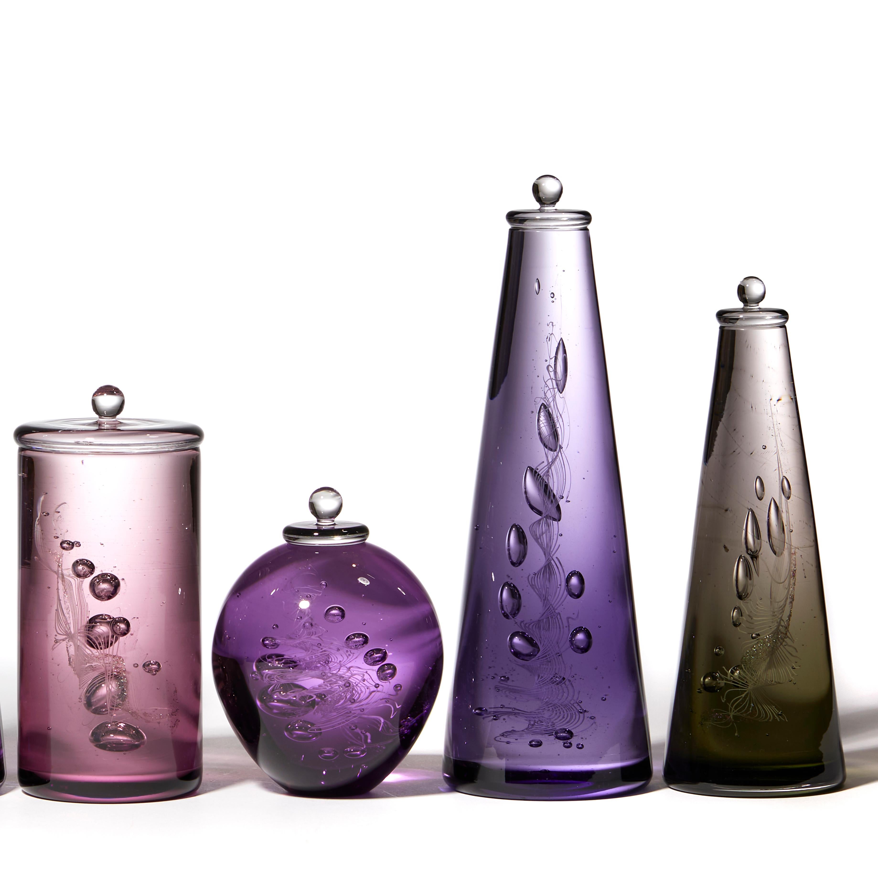 Contemporary Archive of DNA Specimen, a Multicolored Glass Installation by Louis Thompson