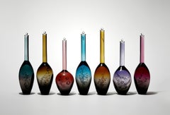 Archive of DNA: vWA Allel 2 a sculptural glass installation by Louis Thompson