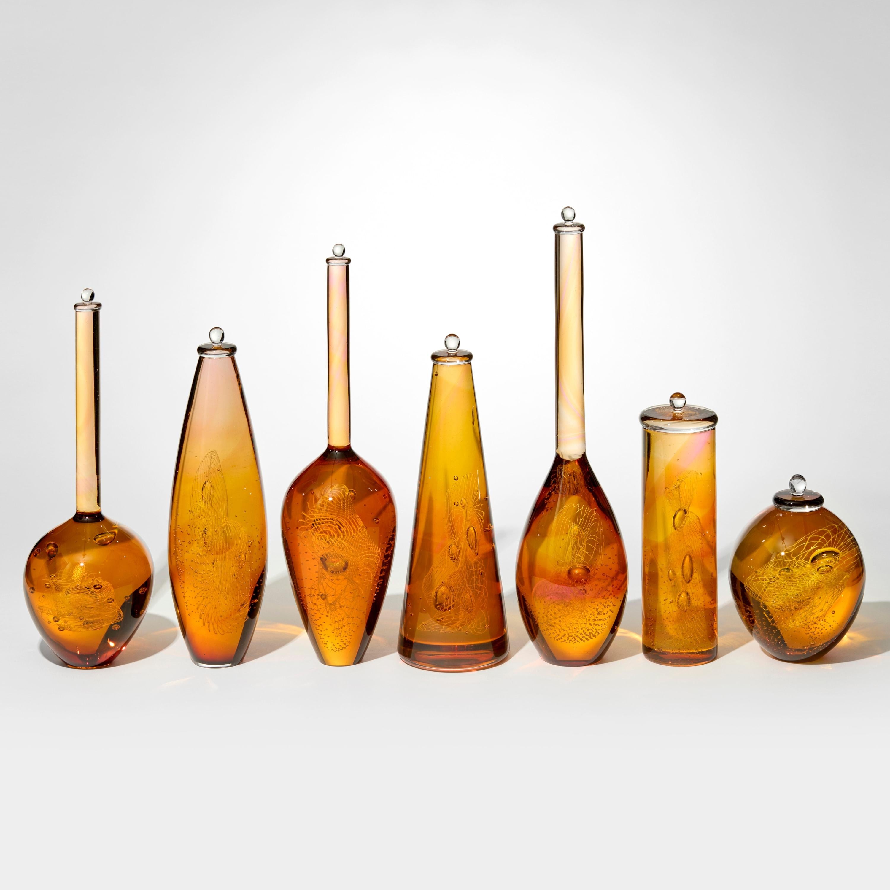'Archive of Materials of Unknown Origin' is a unique glass installation (consisting of 7 individual elements) by the British artist, Louis Thompson.

Accomplished glass artist Louis Thompson explores illusion and the perceptions of glass, fascinated