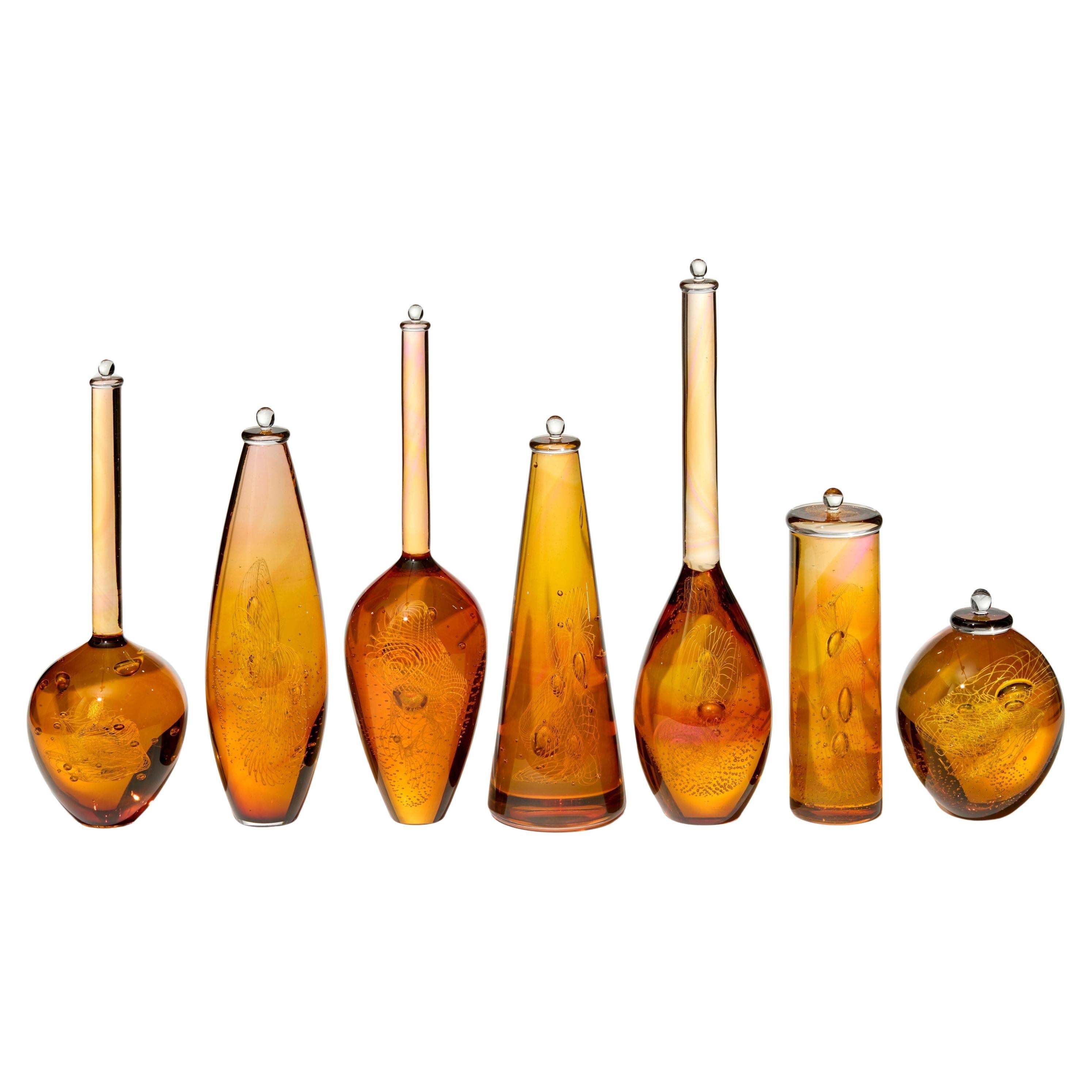 Archive of Materials of Unknown Origin, an amber glass artwork by Louis Thompson in vendita