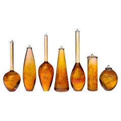 Archive of Materials of Unknown Origin, an amber glass artwork by Louis Thompson Archive of Materials of Unknown Origin, an amber glass artwork by Louis Thompson