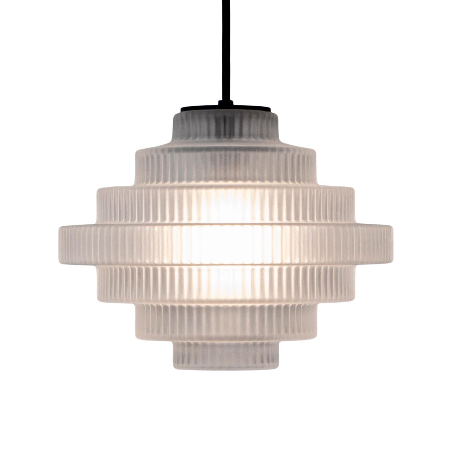 Archive Pendant Light by Souda, Frosted Glass, Factory 2nd 3