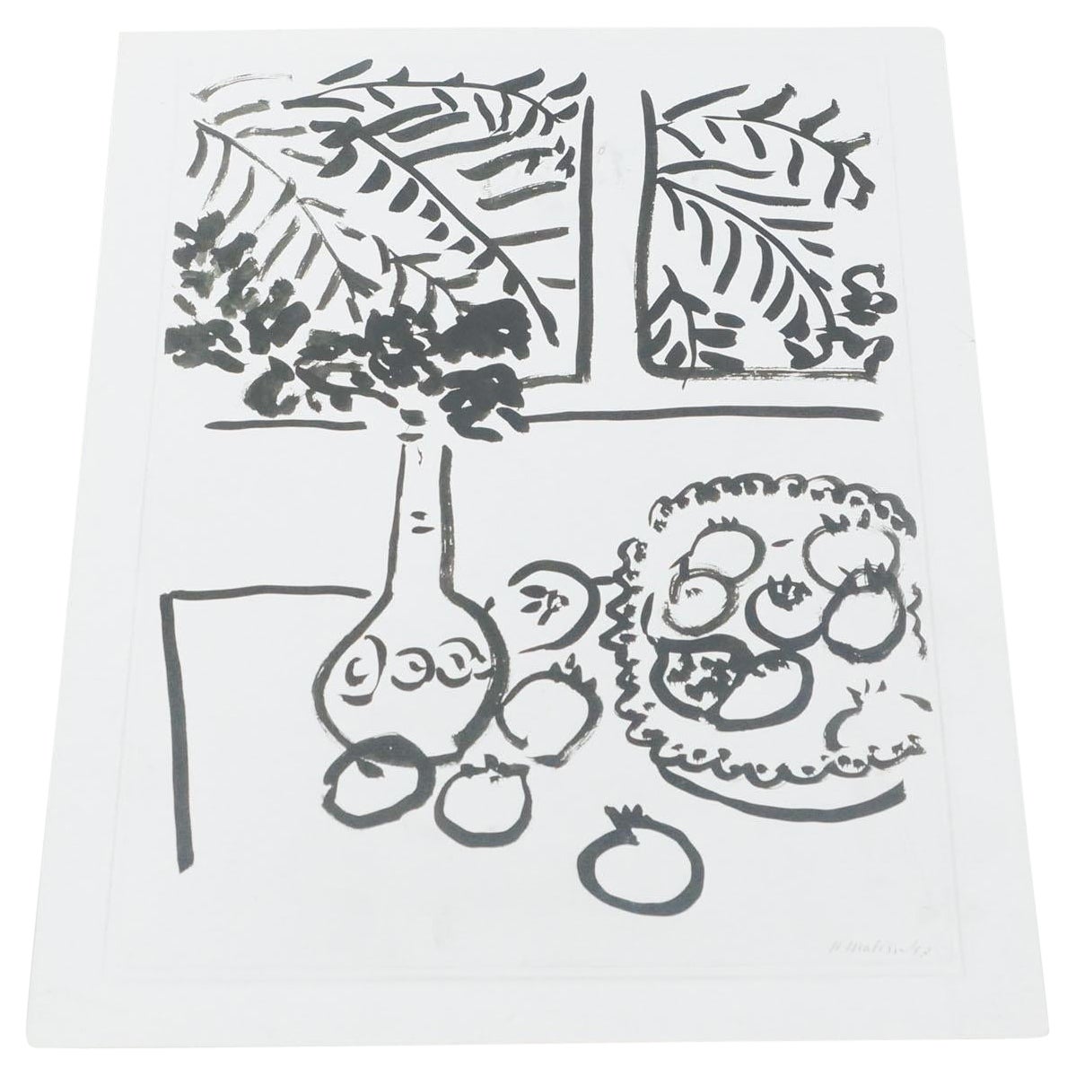 Fotografía de archivo de Henri Matisse "Naturaleza muerta", 1954