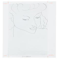 Vintage Archive Photography of Henry Matisse Painting 'Mademoiselle Roudenko', 1963