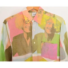 Archive Vintage Moschino Franco Pop Art Print Andy Warhol style Colourful Shirt
