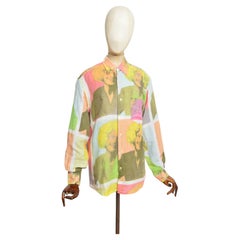 Archive Vintage Moschino Franco Pop Art Print Andy Warhol style Colourful Shirt