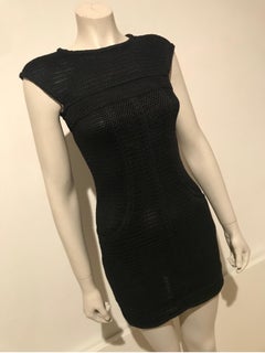 Archive Y2K Chanel Minikleid aus Netzstoff mit Seidenfutter