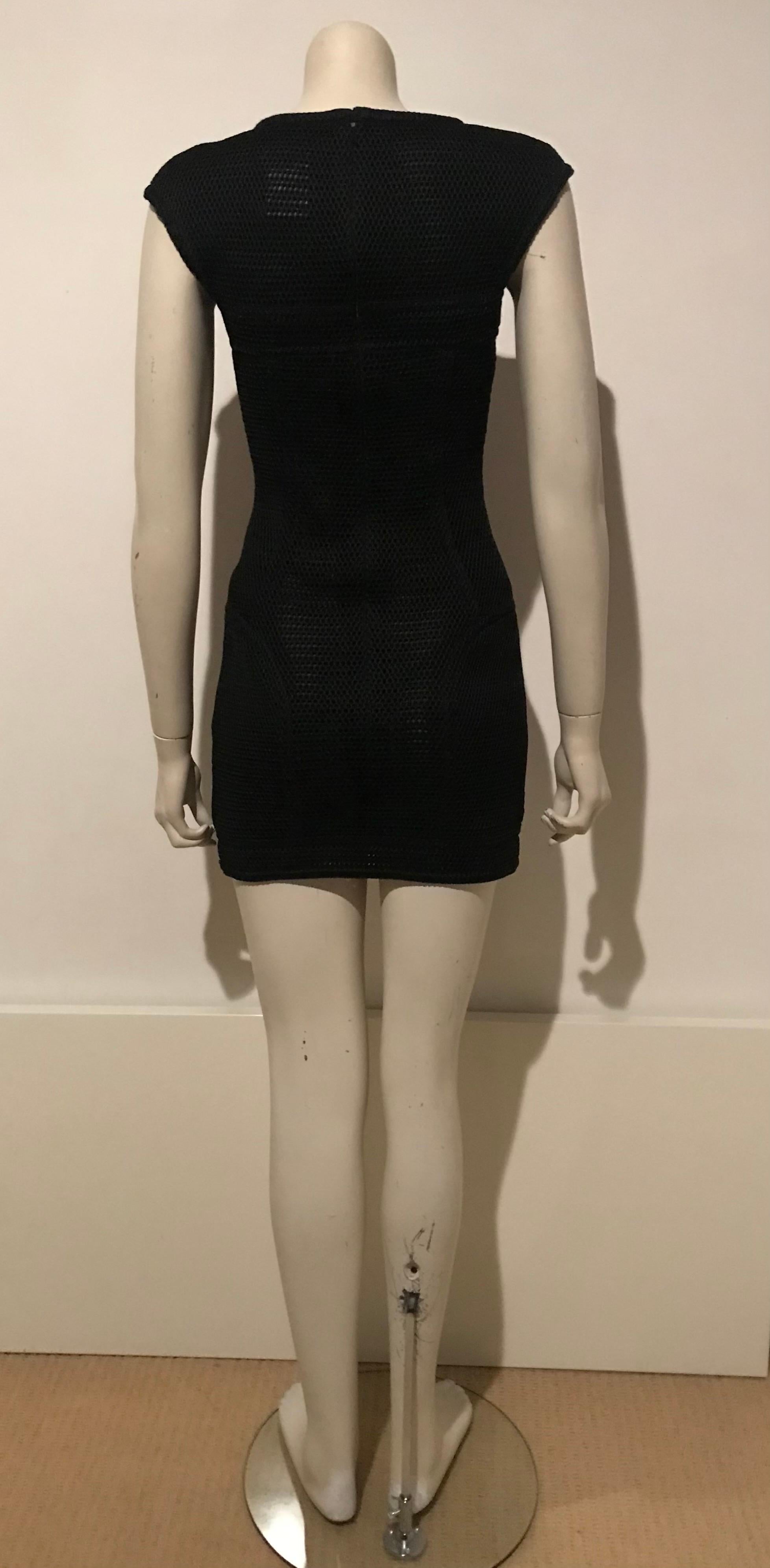 Women's Archive Y2K Chanel mesh mini dress with silk lining  For Sale