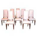 Set of 8 Andre ARBUS dining chairs