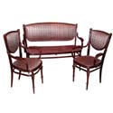 Antique Hoffmann Settee and Chairs