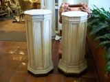 Near Pair - Continental Neoclassical Style Polychromed Pedestals