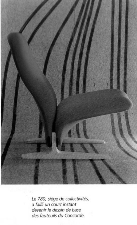 French 'Concorde' Chairs by Pierre Paulin