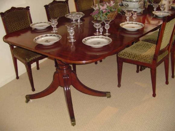 English Regency Mahogany Dining Table