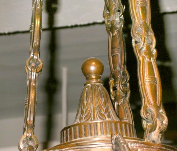 Bronze ceiling lamp For Sale 1