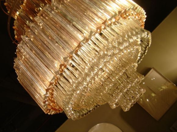 Murano Large Glass Chandelier For Sale 3