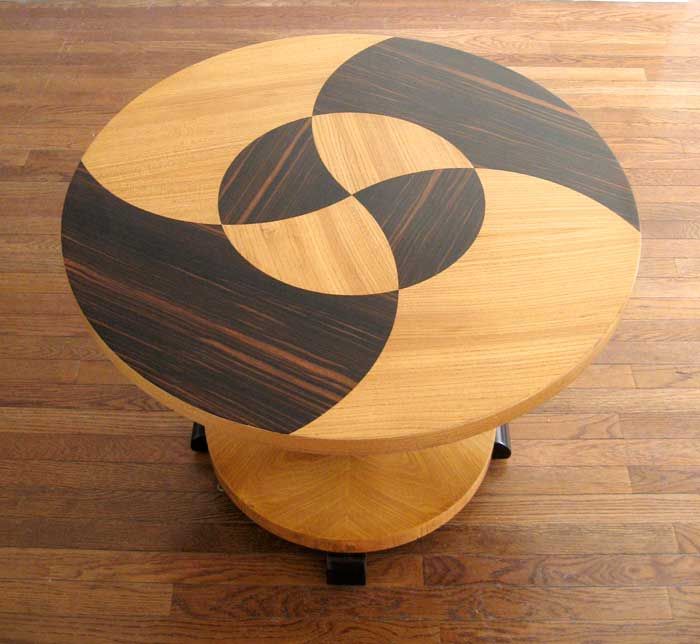 Beautiful Swedish art deco table by Otto Schulz for Boet 1936 In Good Condition In New York, NY