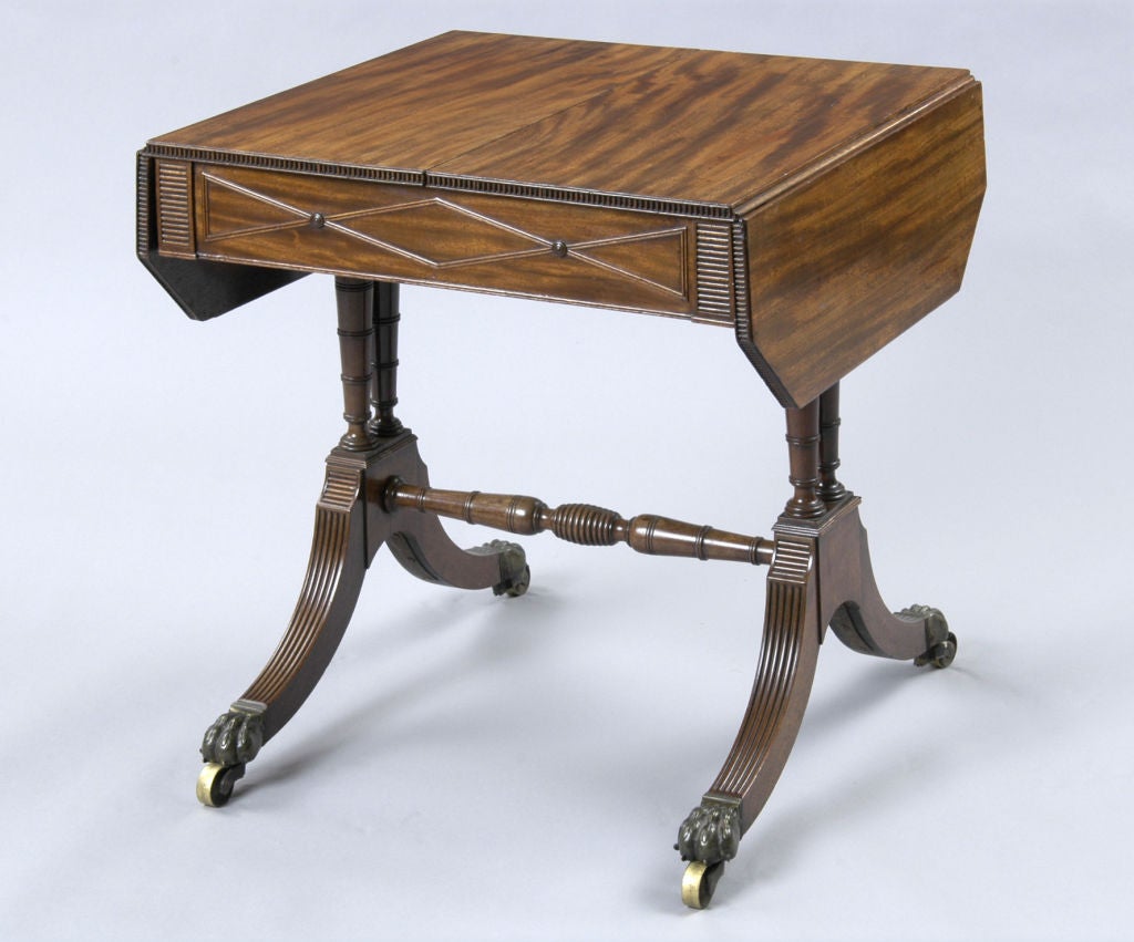 English Regency Sofa Games Table For Sale 1