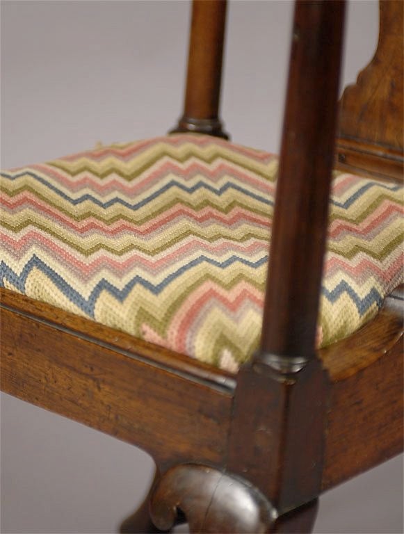 English Queen Anne Period Corner Chair in Walnut, c. 1720 1
