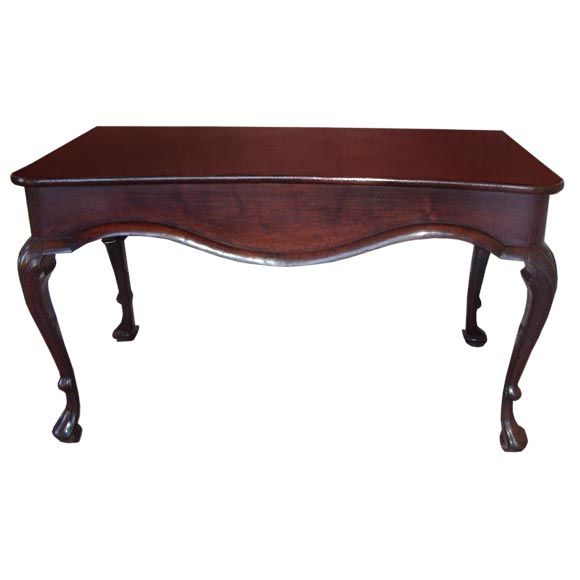 Important Irish Early Georgian Walnut Console Table