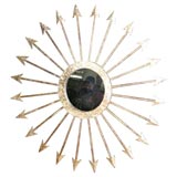 Gilt Iron  Starburst Mirror