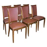 Set of Six French Dining Chairs