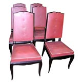 Set of Six French Forties Dining Chairs