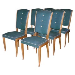 Set of Six French 1940s Chairs