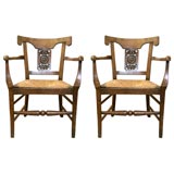 Pair of Directoire Fauteuil