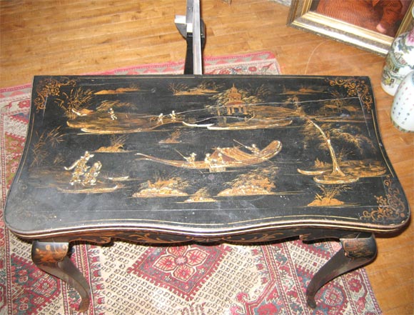 Lacquered Game Table In Good Condition For Sale In Saint Ouen, FR