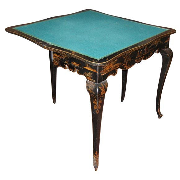 Lacquered Game Table For Sale