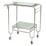Vintage Chic Chrome Bar Cart