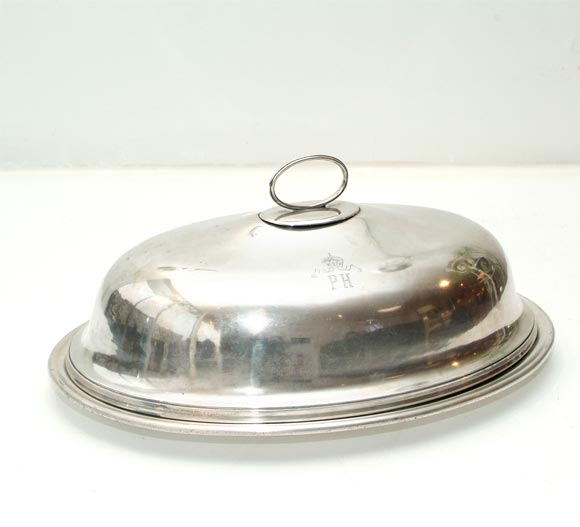Monumental Covered Serving Tray at 1stDibs