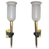 Two Torch-Like Sconces Attributed to Jansen