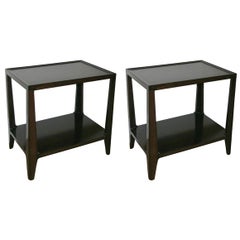 Pair of Ed. Wormley for Drexel Two Tiered End Tables