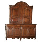 17th century French walnut buffet deux corps