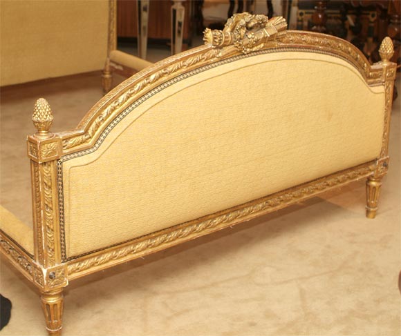 Louis XVI Giltwood Bed 1