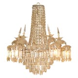 Turn of the Century Elaborate Crystal Parisienne Chandelier