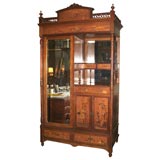 Antique French Marquetry Paneled Armoire/Cabinet